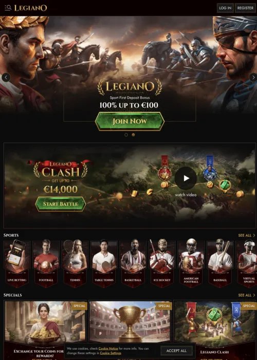 Che cosa otterrai con Legiano Casino Online - panoramica